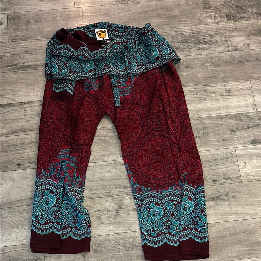 Fisherman yoga pants mandala pattern